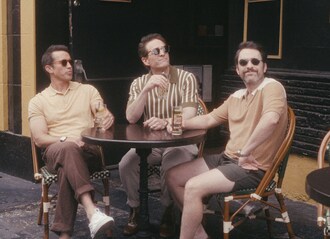 Rob McElhenney, Glenn Howerton and Charlie Day celebrate World Cocktail Day and the start of Four Walls and ginger ale season.